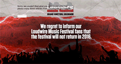 Desktop Screenshot of loudwiremusicfestival.com