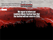 Tablet Screenshot of loudwiremusicfestival.com